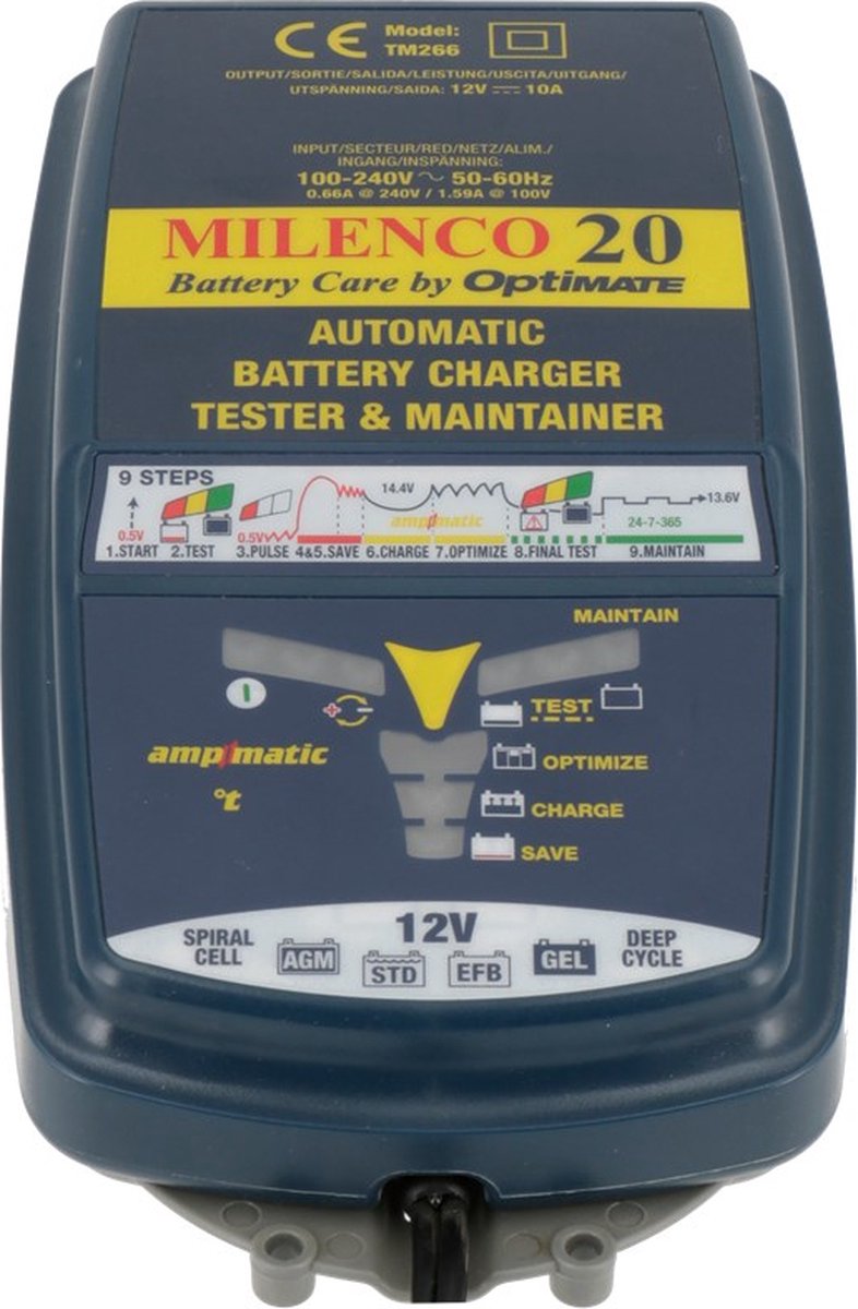 Milenco Optimate 20 acculader