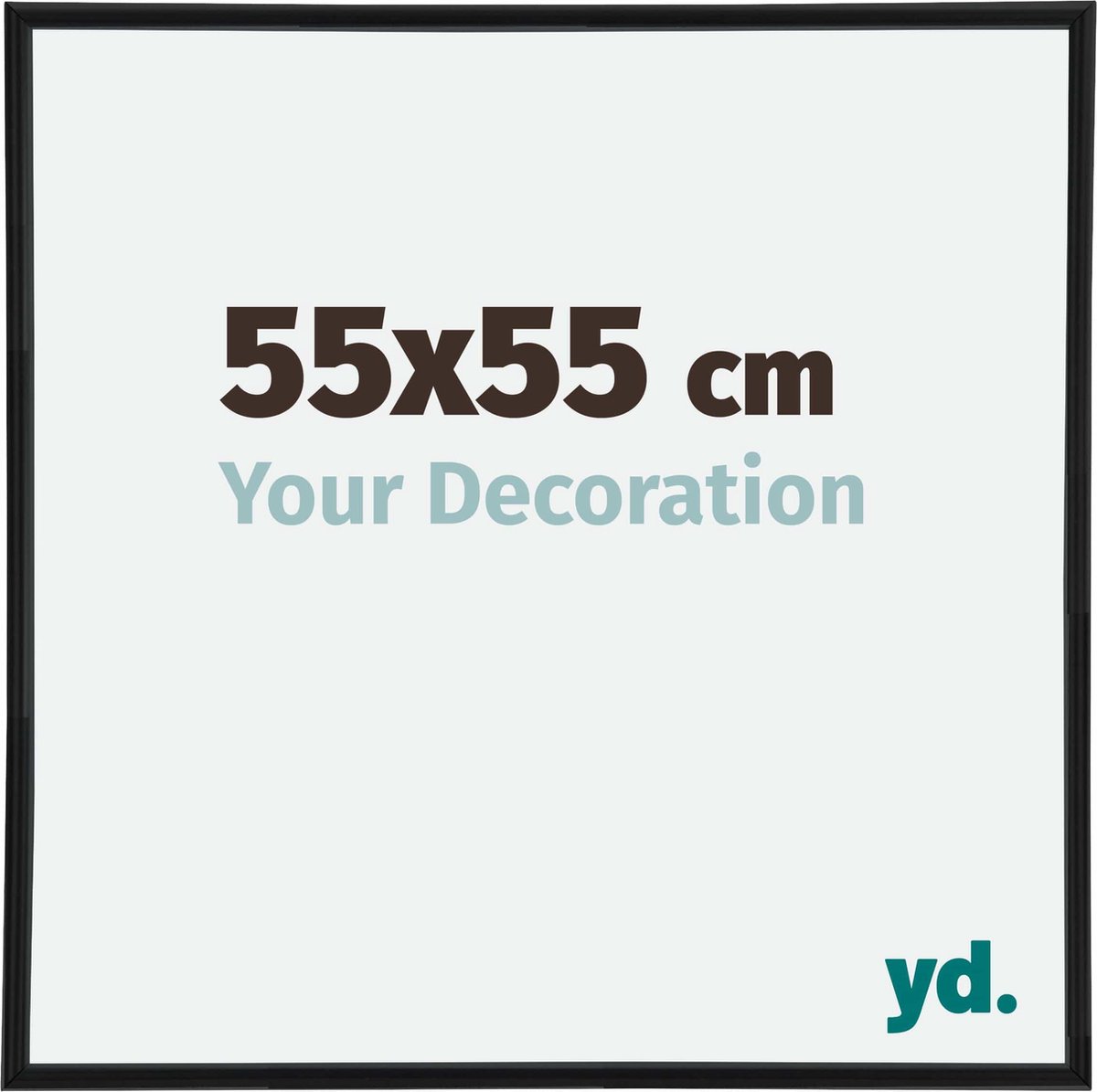 yd. Your Decoration - Fotolijst 55x55 cm - Kunststof - Zwart Mat - Annecy
