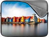 Laptophoes 17 inch | Groningen | Zachte binnenkant | Luxe Laptophoes | Kwaliteit Laptophoes met foto