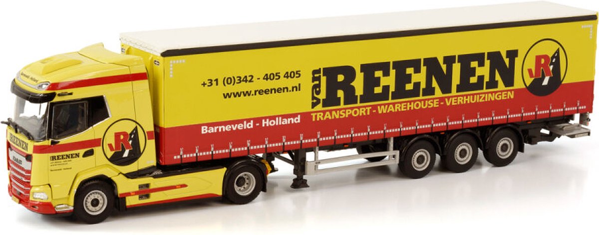 Daf XG 4x2 Van Reenen Transport, curtainside trailer 3 Axle
