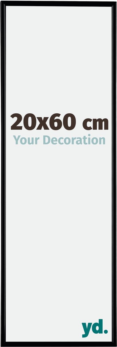 yd. Your Decoration - Fotolijst 20x60 cm - Kunststof - Zwart Mat - Evry