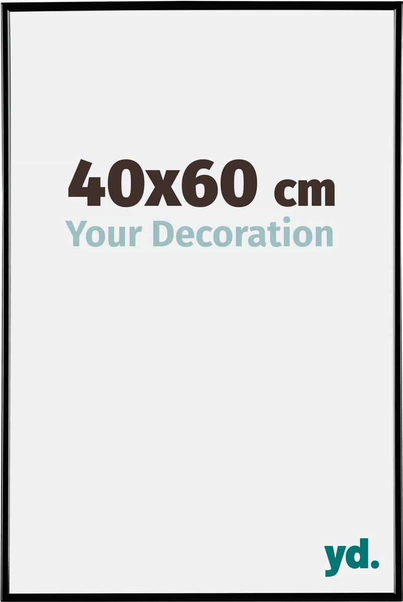 yd. Your Decoration - Fotolijst 40x60 cm - Kunststof - Zwart Hoogglans - Evry