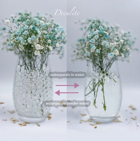 100 grammes de perles d'eau transparentes 15-17mm | choix de différents formats | Environ. 8 000 boules d'eau | Balles absorbant l'eau - Balles de gel - Balles d'eau