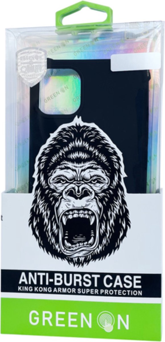 Gorilla - Telefoonhoesje - IPhone 12 Pro - Anti Barsten - Zwart