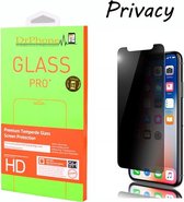DrPhone iPhone X/XS/ iPhone 11 PRO Privacy Tempered Glass Screenprotector - Anti-Spy Glas - Glazen Screenprotector