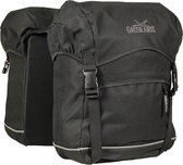 Greenlands Travel - Dubbele Fietstas - lichtgewicht - reflecterende bies - 40 l - Zwart