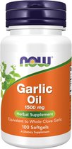 Garlic Knoflook oil 1500mg - Vegan - 100 Softgels NOW