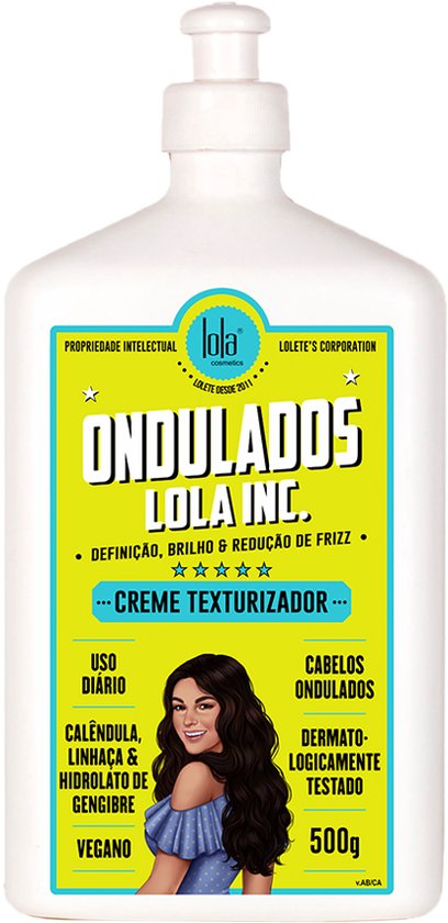 Shampoing Lola From Rio Ondulados 500ml - Pour Cheveux Ondulés, Protection Thermique, Végan