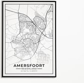 Poster - Amersfoort - Plattegrond - A3 - zonder lijst