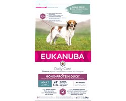 3x Eukanuba Hondenvoer Daily Care Eend Adult Mono-Proteine 2,3 kg