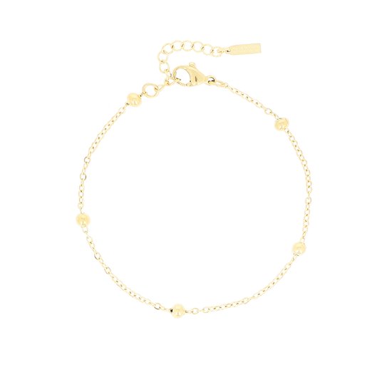OOZOO Jewellery - goudkleurige armband met bolletjes - SB-1001