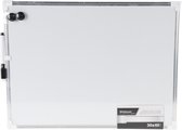H&S Collection tableau blanc magnétique/tableau mémo avec marqueur/aimants - 30 x 40 cm