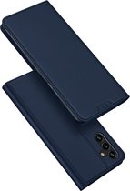 Dux Ducis - Geschikt voor Samsung Galaxy A14 4G - Slim bookcase hoesje - Donkerblauw