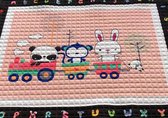 Baby Speelkleed - Speel mat - Speel tapijt - Leerzaam met letters & cijfers - Kraamcadeau - Kinderkamer - 200 x 150 cm - Dieren - Trein - Peuter - Kleuter - Groot - Zacht - Antislip
