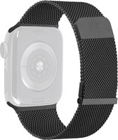RVS | Milanese Vervangende Smartwatch Band | Stalen Magnetische Horlogeband | Stalen Bandvervanging van Roestvrij staal | Horlogeband Accessoires | Geschikt Voor Apple Watch | 38mm / 40mm / 41mm | Zwart