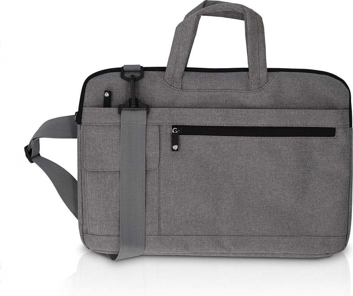 Laptoptas | Schouderband | 8 Vakken | 15" - 16" | Grijs