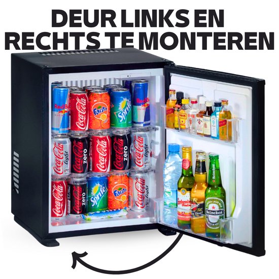 Technomax HP30LN minibar koelkast - 30 liter - compleet geruisloos - omkeerbare deur van Technomax — afbeelding 3