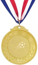 Akyol - voetbal medaille goudkleuring - Voetbal - jongens en meisjes - voetbal cadeau - sport - bal - cadeau - kado - geschenk