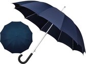 Parapluie automatique Stormproof - Robuste anti- Storm et vent - Coupe-vent - Ø 110 cm - Bleu foncé