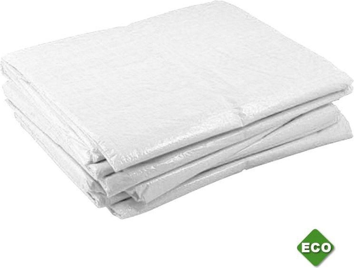 Bâche De Protection VOUNOT - Polyéthylène 180g/m² - 1.5x6 M - Blanche - Imperméable