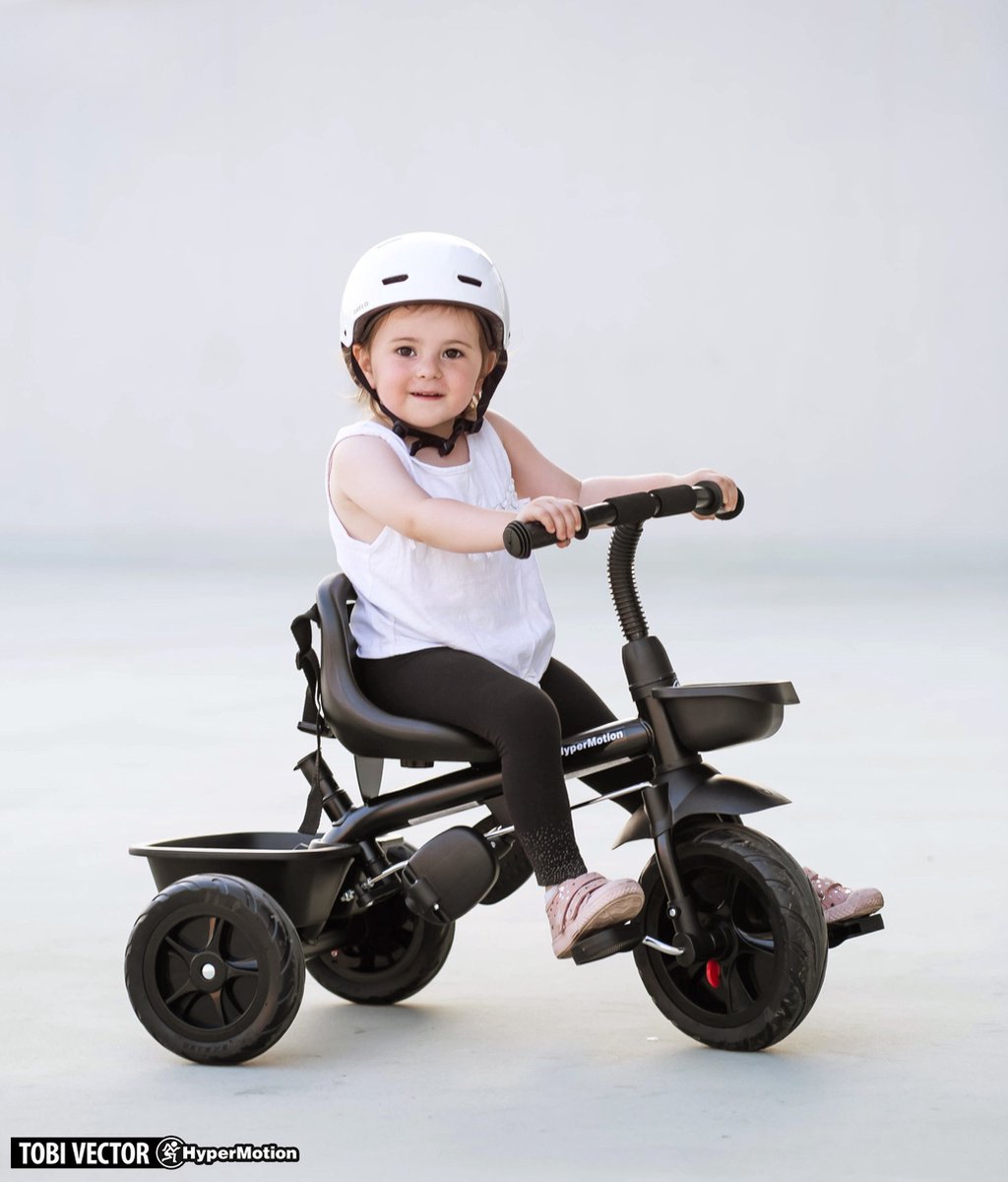 Houten Driewieler Loopfiets 2 in 1 - Zwart