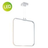 Home sweet home hanglamp LED Quad 35 cm - zilvergrijs