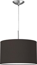 Home Sweet Home hanglamp Bling - verlichtingspendel Tube Deluxe inclusief lampenkap - lampenkap 35/35/21cm - pendel lengte 100 cm - geschikt voor E27 LED lamp - zwart