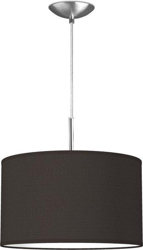Home Sweet Home hanglamp Bling - verlichtingspendel Tube Deluxe inclusief lampenkap - lampenkap Ø 35 cm - pendel lengte 100 cm - geschikt voor E27 LED lamp - zwart