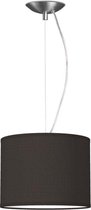 Home Sweet Home hanglamp Bling - verlichtingspendel Deluxe inclusief lampenkap - lampenkap 25/25/19cm - pendel lengte 100 cm - geschikt voor E27 LED lamp - zwart