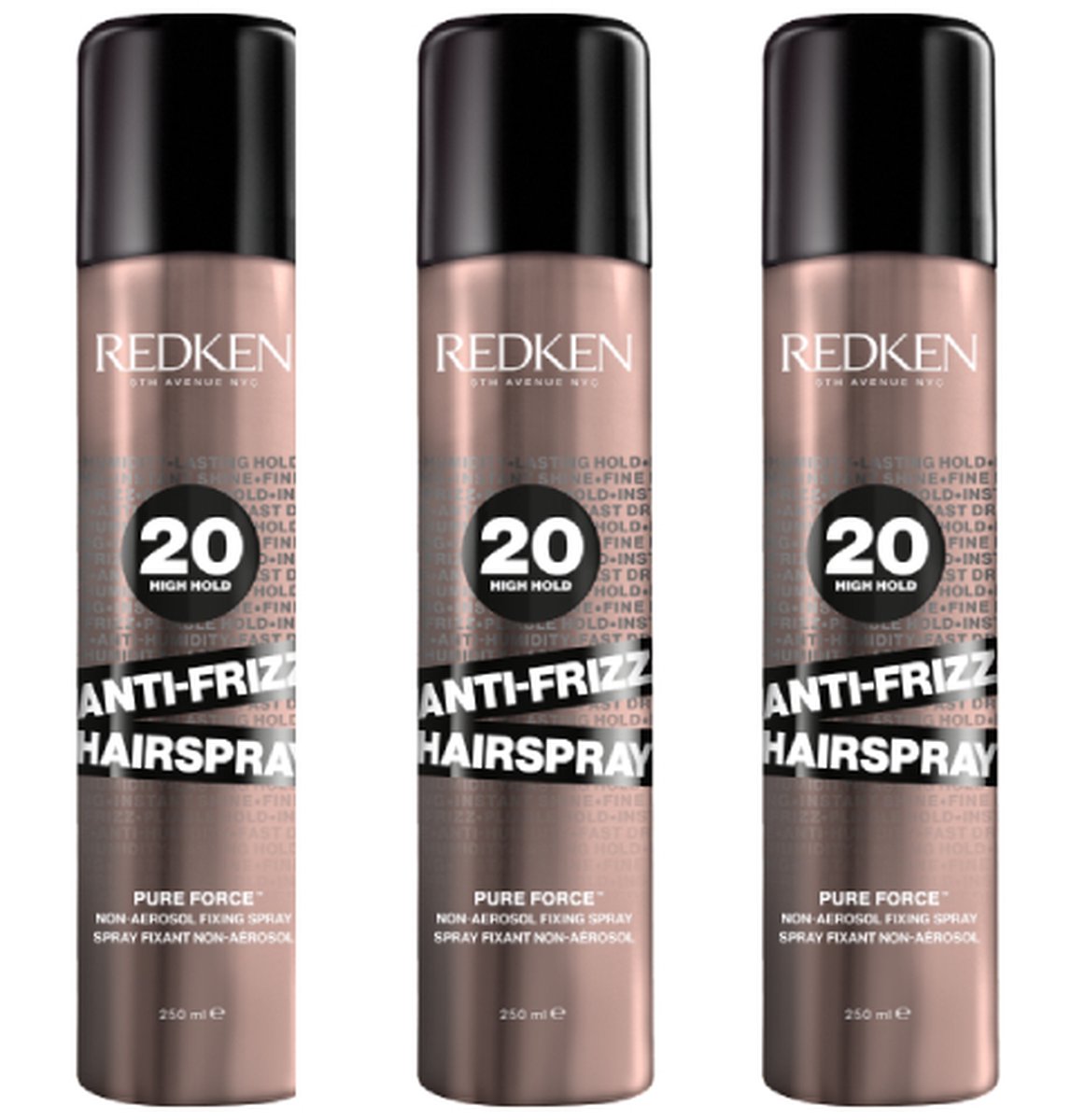 Redken - Pure Force 20 - Fixing Spray - Haarspray - 3x 250ml