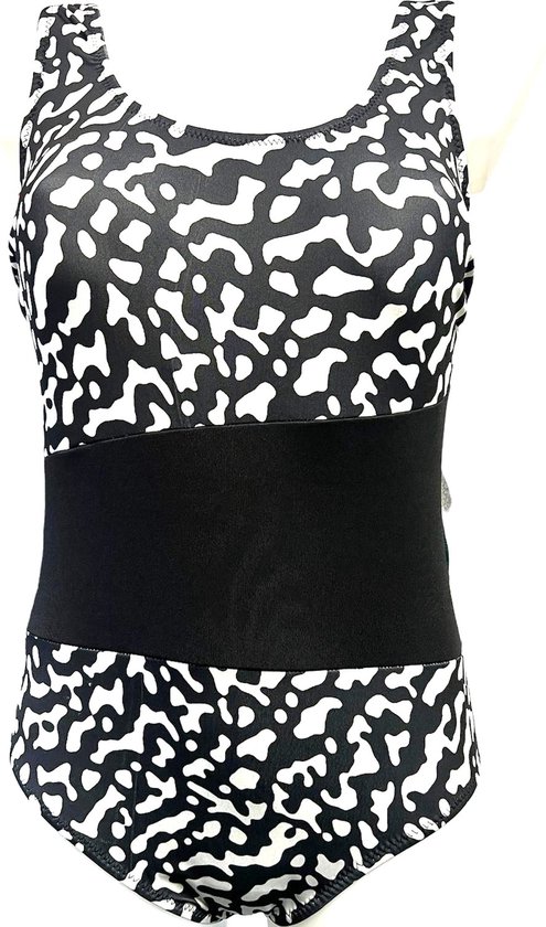 heekpek Badpak dames buikweg plooien eendelig shape badpak dames badmode retro bikini zwempak, rood, M