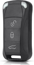 Autosleutelbehuizing - sleutelbehuizing auto - sleutel - Autosleutel / Geschikt voor: Porsche Cayenne 3 Knops sleutel