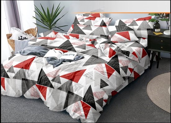 Satin d'Or Grace dekbedovertrek - Rood