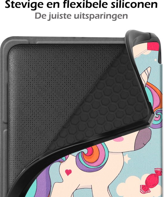 Hoesje Geschikt voor Kobo Sage Hoes Book Case Trifold - Hoes Geschikt voor Kobo Sage Hoesje Book Cover - Kat van Hoesje  — afbeelding 5