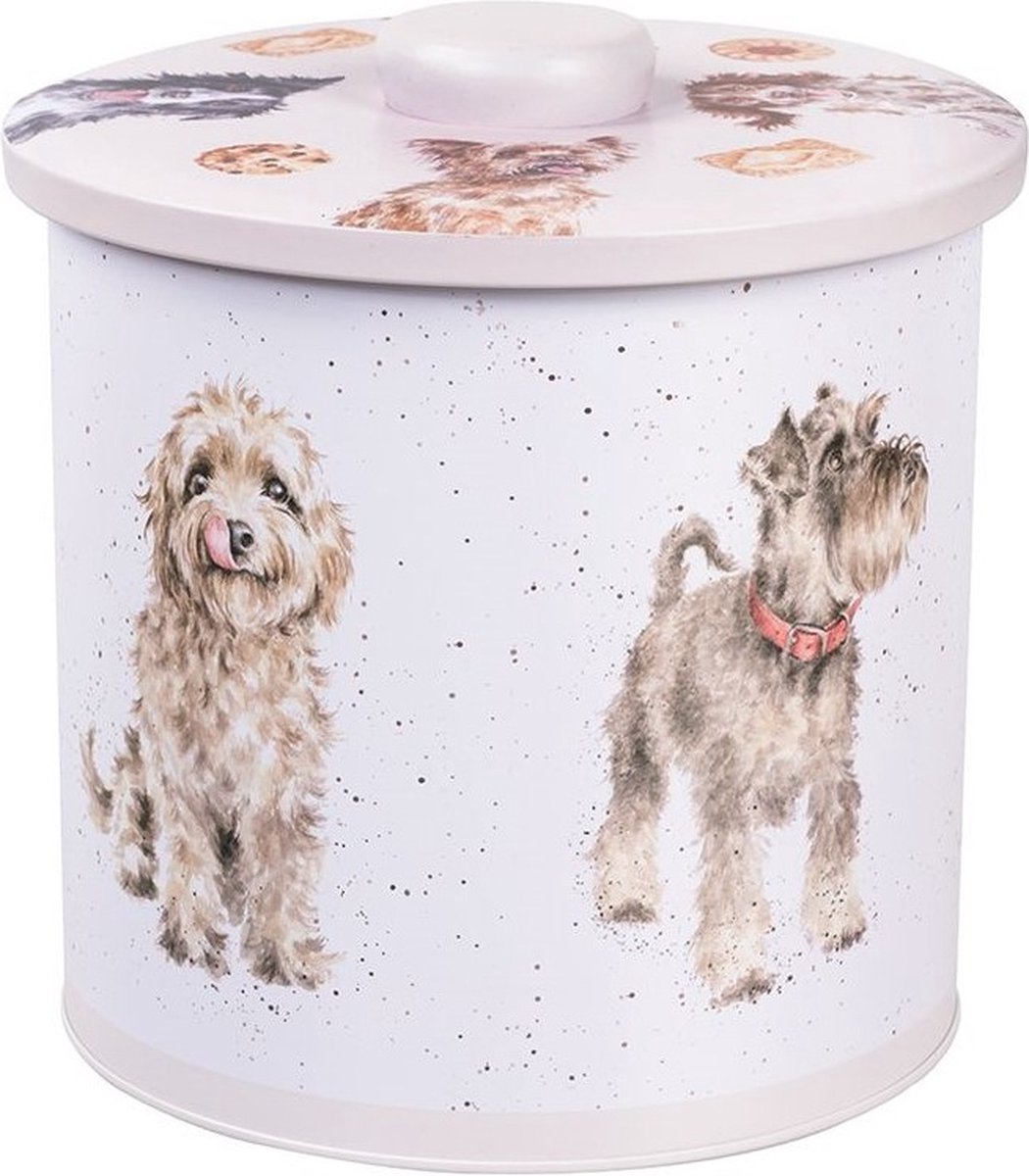Voorraadblik - Wrendale Designs - Koektrommel - 'A Dog's Life' Dog Biscuit Barrel