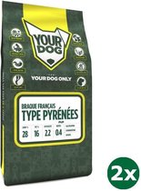 2x3 kg Yourdog braque franÇais type pyrÉnÉes pup hondenvoer