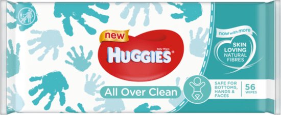 Huggies - Lingettes - All Over Clean - 30 x 56 - 1680 pièces