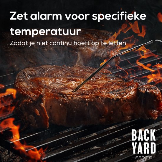 Backyard Series Vleesthermometer - Digitale Keukenthermometer - BBQ Thermometer - Oventhermometer - KitchenLove