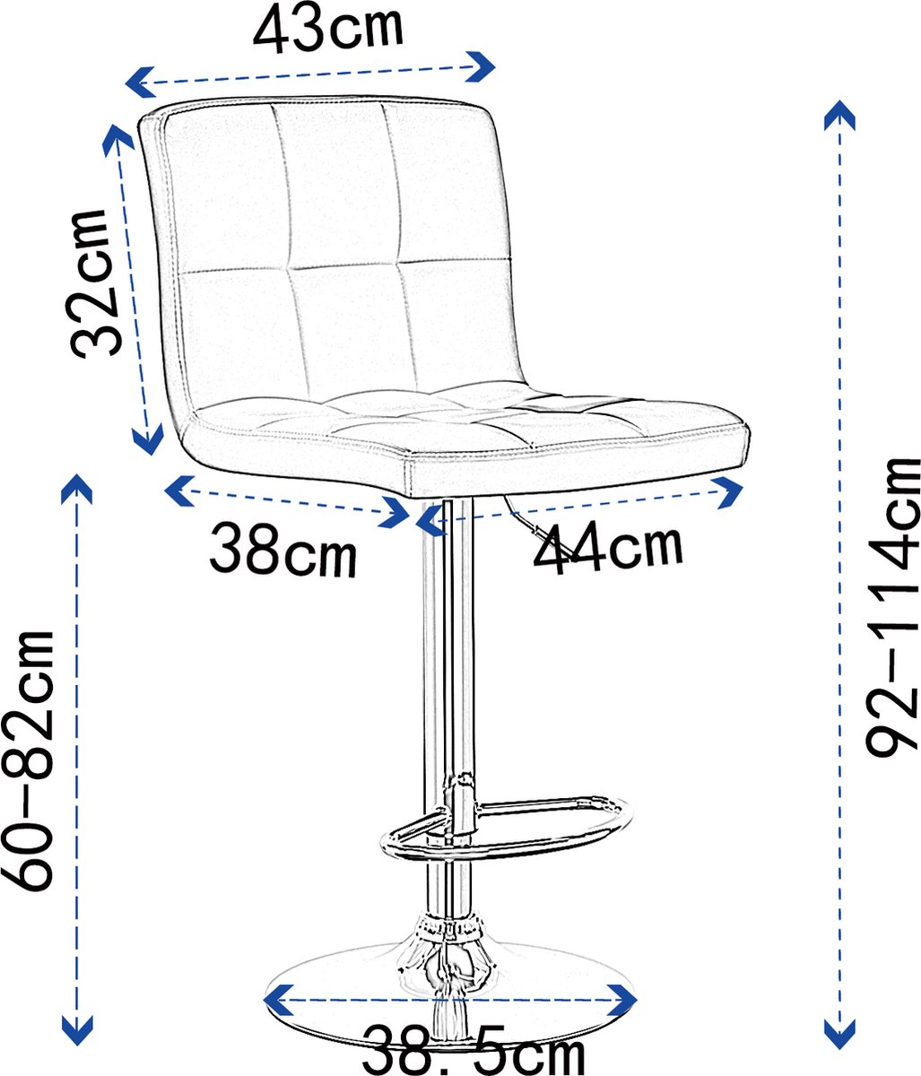Barkrukken 1 Stuk Barkruk Luxe Barkrukken Barkrukken Met