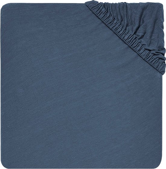 Jollein Hoeslaken Boxmatras Jersey 75x95cm – Jeans Blue