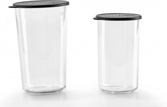 Bamix Bekerset 400 & 600 ml met deksels