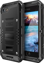 Cadorabo Hoesje geschikt voor iPhone 8 in ZWART - Robuuste 360° all-round bescherming met displaybescherming - Schokbestendige Outdoor Heavy Duty beschermhoes