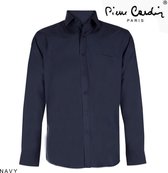 Pierre Cardin - Heren Overhemd - Stretch - Navy