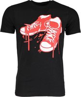 T-shirt - Sneakers - Zwart