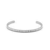 la Label Jewelry Quote bracelet, Work hard dream big, Stainless Steel