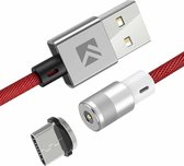 FLOVEME 1m 2A Uitgang 360 Graden Casual USB naar USB-C / Type-C magnetische laadkabel, Ingebouwde blauwe LED-indicator, voor Samsung Galaxy S8 & S8 + / LG G6 / Huawei P10 & P10 Plu