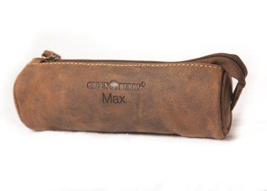 Minimalistisches Schüler-Schreibwarenset Vintage Crazy Horse Leder Stiftetui Tra