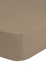 Jersey hoeslaken, zand - 180 x 220 cm