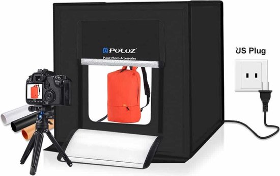 PULUZ Photo Studio Light Box Portable 60 x 60 x 60 cm Light Tent LED 5500K Mini 60W - PULUZ