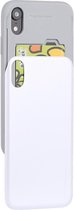 MERCURY GOOSPERY TPU + PC Sky Slide Bumper beschermhoes voor iPhone XR, met kaartsleuven (wit)